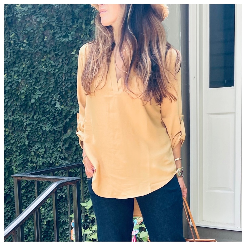 Fabulous Mustard Woven tunic top - Picture 10 of 11